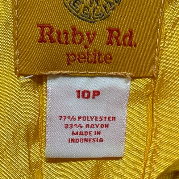 Ruby Rd. Textured Yellow Jean Jacket - Picture 7 of 11